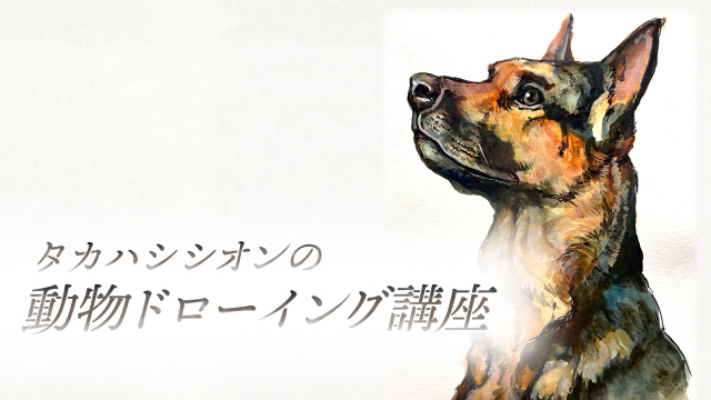 タカハシシオンの動物ドローイング講座 ～ジャーマンシェパード～の画像1（サムネイル）